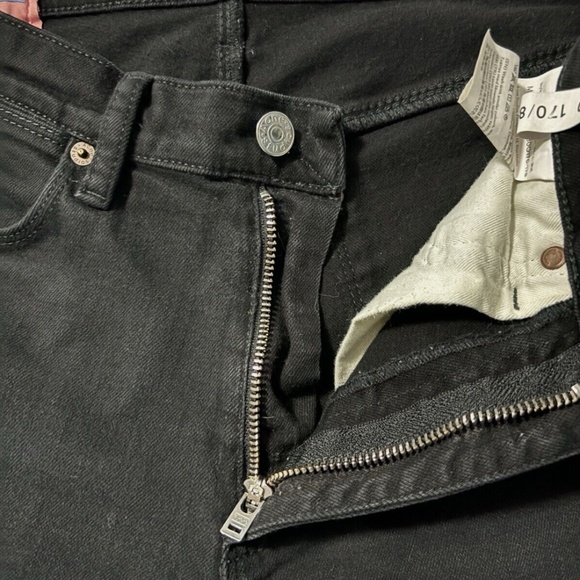 Acne Studios Straight Bla Konst Floragatan Black Jeans 31 X 30 - Picture 3 of 8